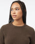 Tentree Women's Highline Fuzzy Crew Sweater - Black Olive Green