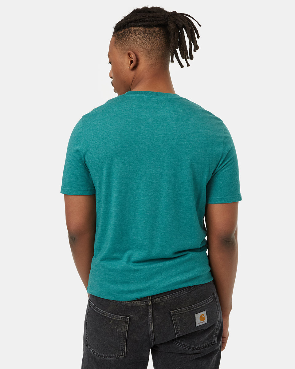 Tentree Men's Retro Juniper T-Shirt - North Sea Heather Sweet Birch
