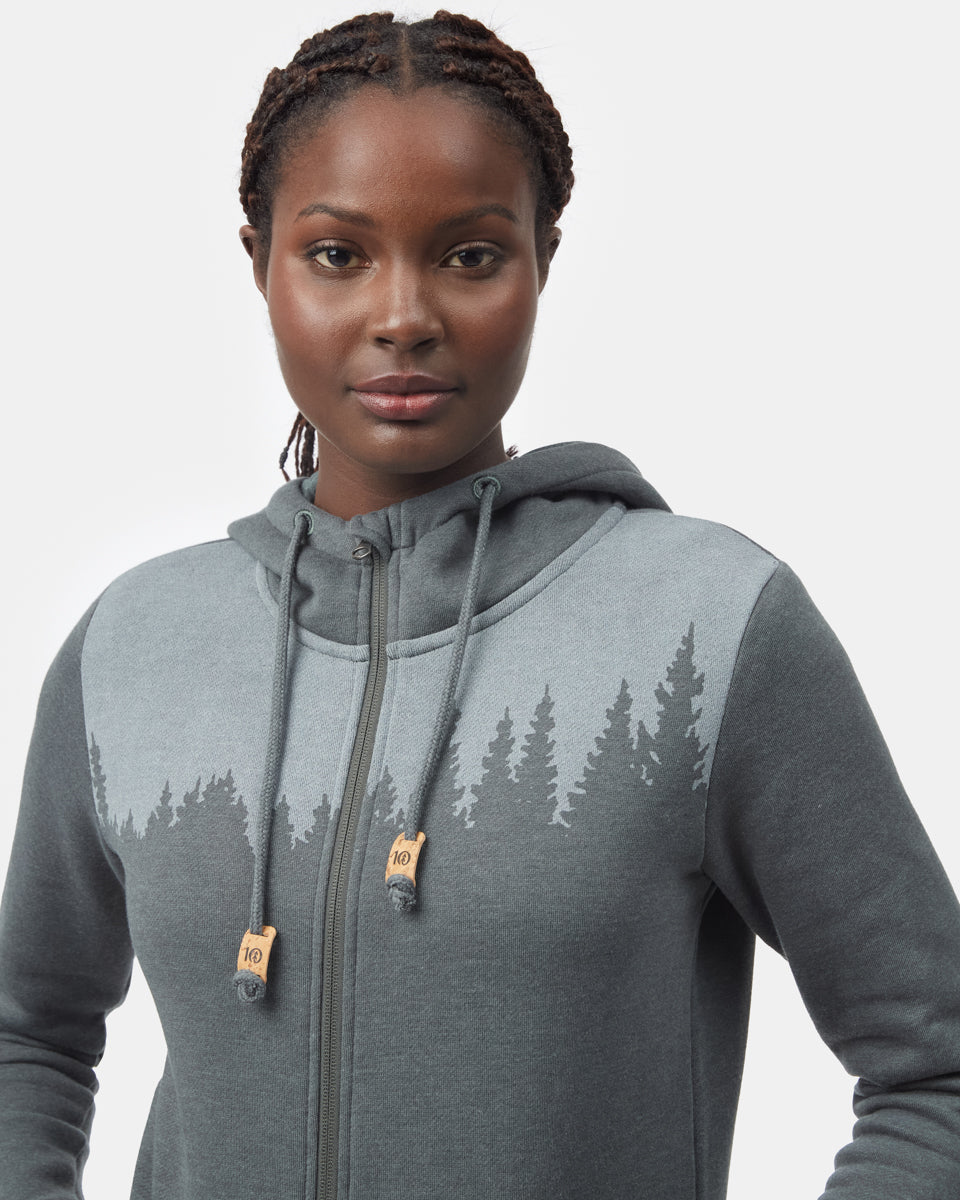 Tentree Women's Juniper Zip Hoodie - Urban Green Heather