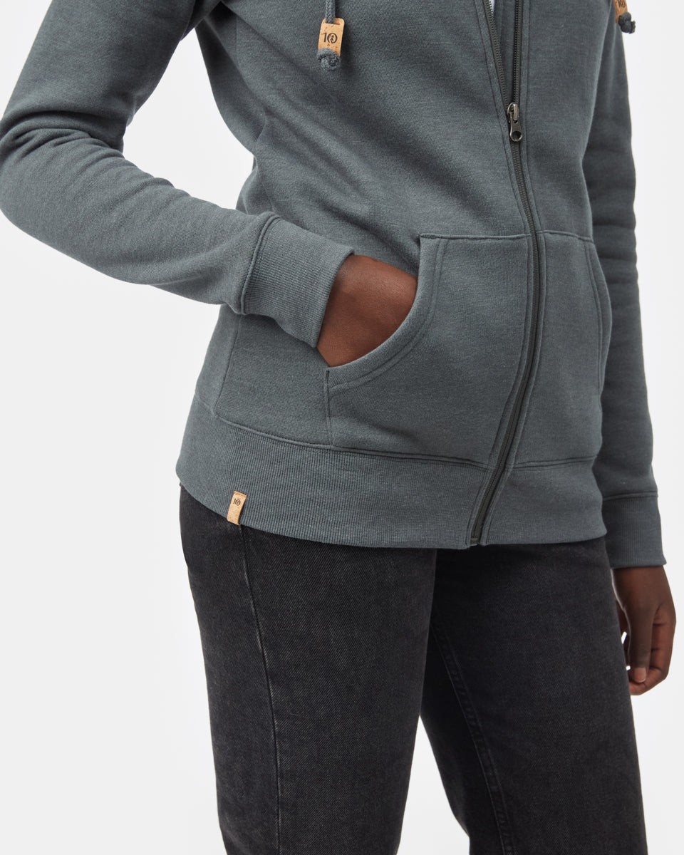 Tentree Women's Juniper Zip Hoodie - Urban Green Heather