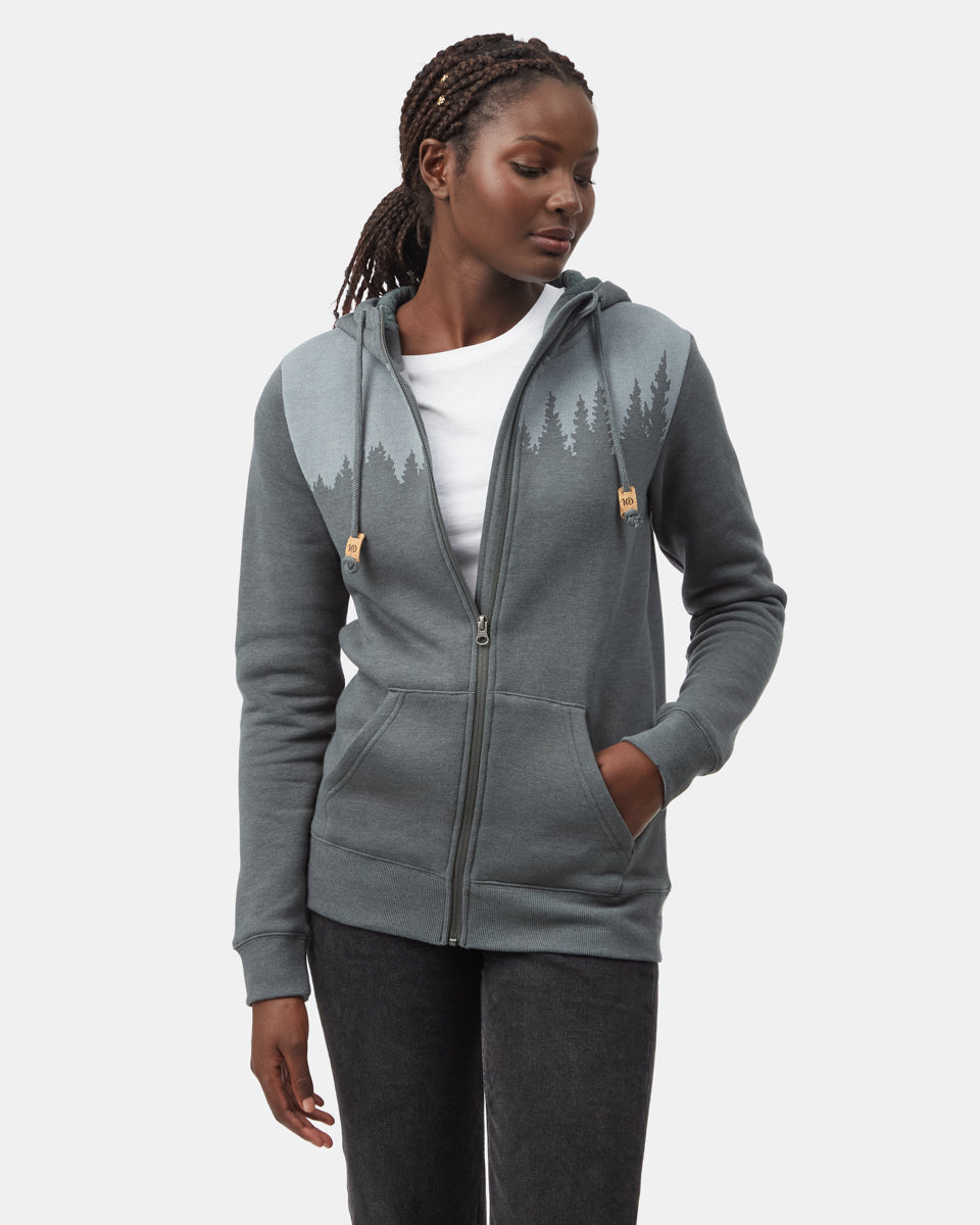 Tentree Women's Juniper Zip Hoodie - Urban Green Heather