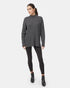 Tentree Women's Highline Rib Tunic Sweater - Dark Grey Heather