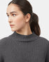 Tentree Women's Highline Rib Tunic Sweater - Dark Grey Heather