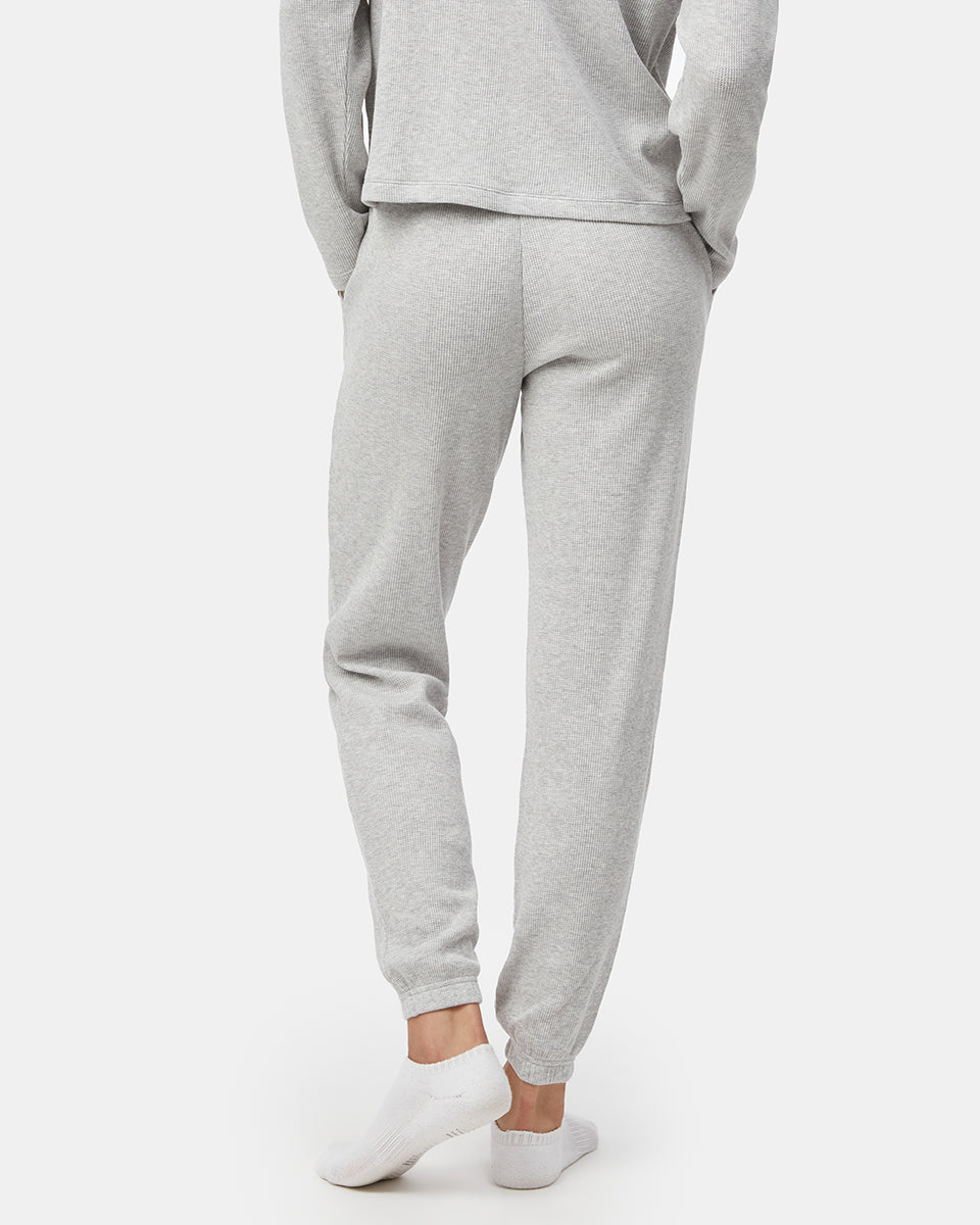 Tentree Women's Treewaffle Fulton Jogger - Hi Rise Grey Heather