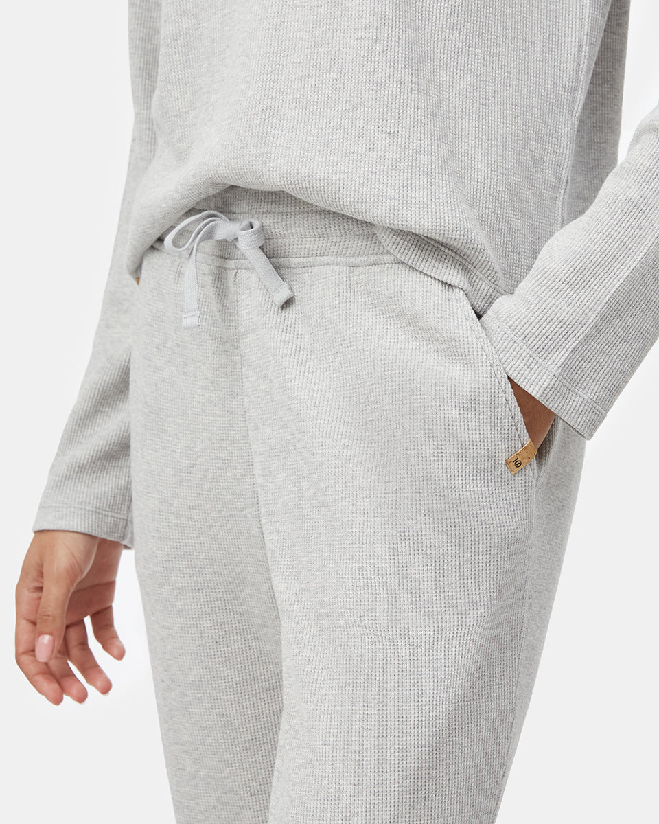 Tentree Women's Treewaffle Fulton Jogger - Hi Rise Grey Heather