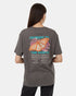 Tentree Ungendered Monarch Highway T-Shirt - Granite Grey Cloud White
