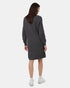 Tentree Women's Highline V-Neck Sweater Dress - Dark Grey Heather