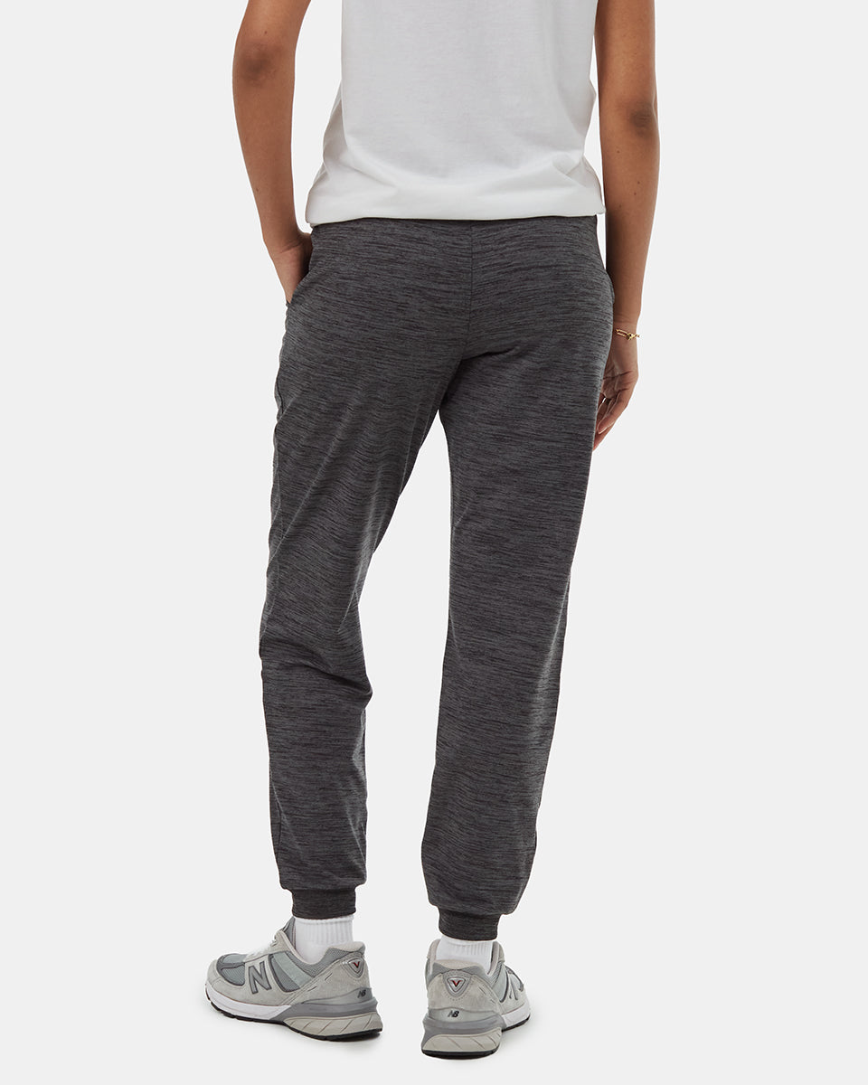 Tentree Women's Active Soft Knit Sweatpant - Granite Grey Space Dye