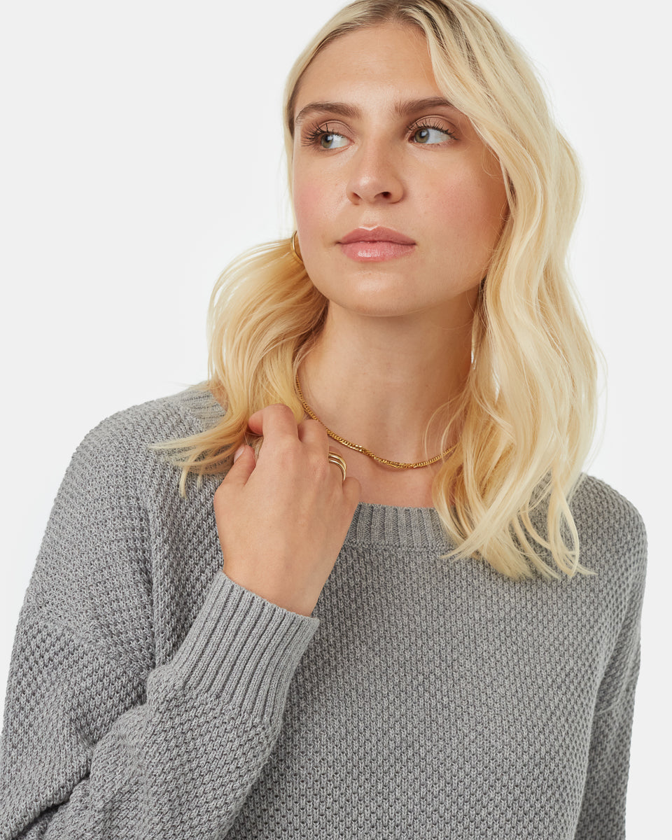 Tentree Broughton Sweater - Grey Heather