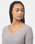 Tentree Women's Highline V-Neck Sweater - Zinc