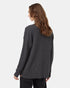 Tentree Women's Oversized Button Cardigan - Dark Grey Heather
