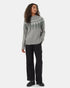 Tentree Women's Highline Wool Intarsia Sweater - Grey Heather Hunter Green