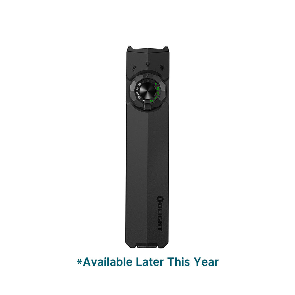 Olight ArkTac flat black flashlight with front rotary control
