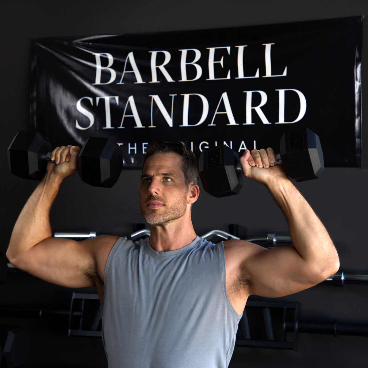 Barbell Standard Rubber Hex Dumbbells - view 27