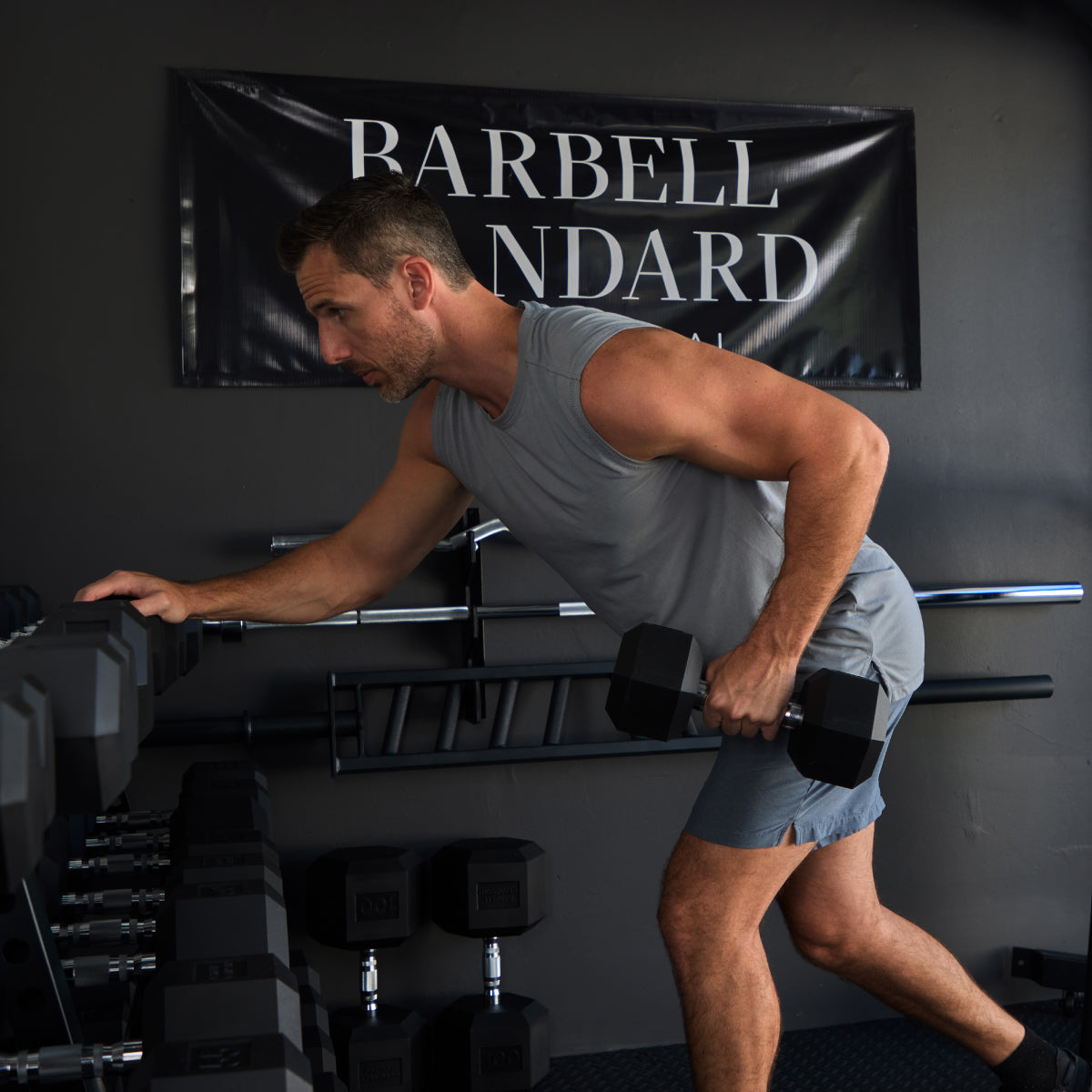 Barbell Standard Rubber Hex Dumbbells - view 26