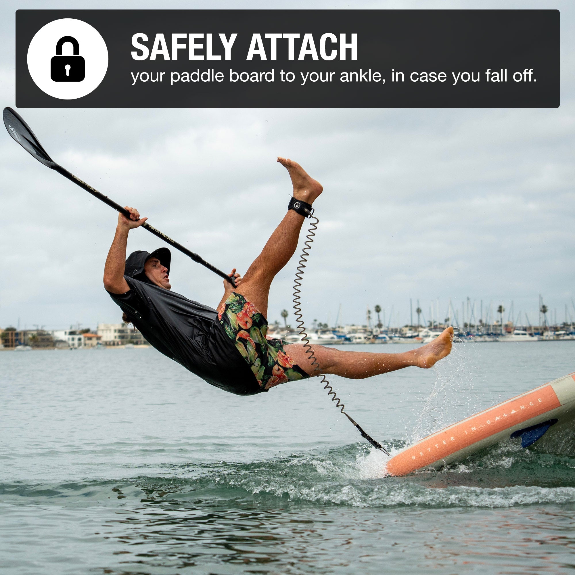 Coiled SUP Paddleboard Leash by Ho Stevie!