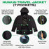 COR Surf The Huakai Travel Rain Jacket - Black — view 2