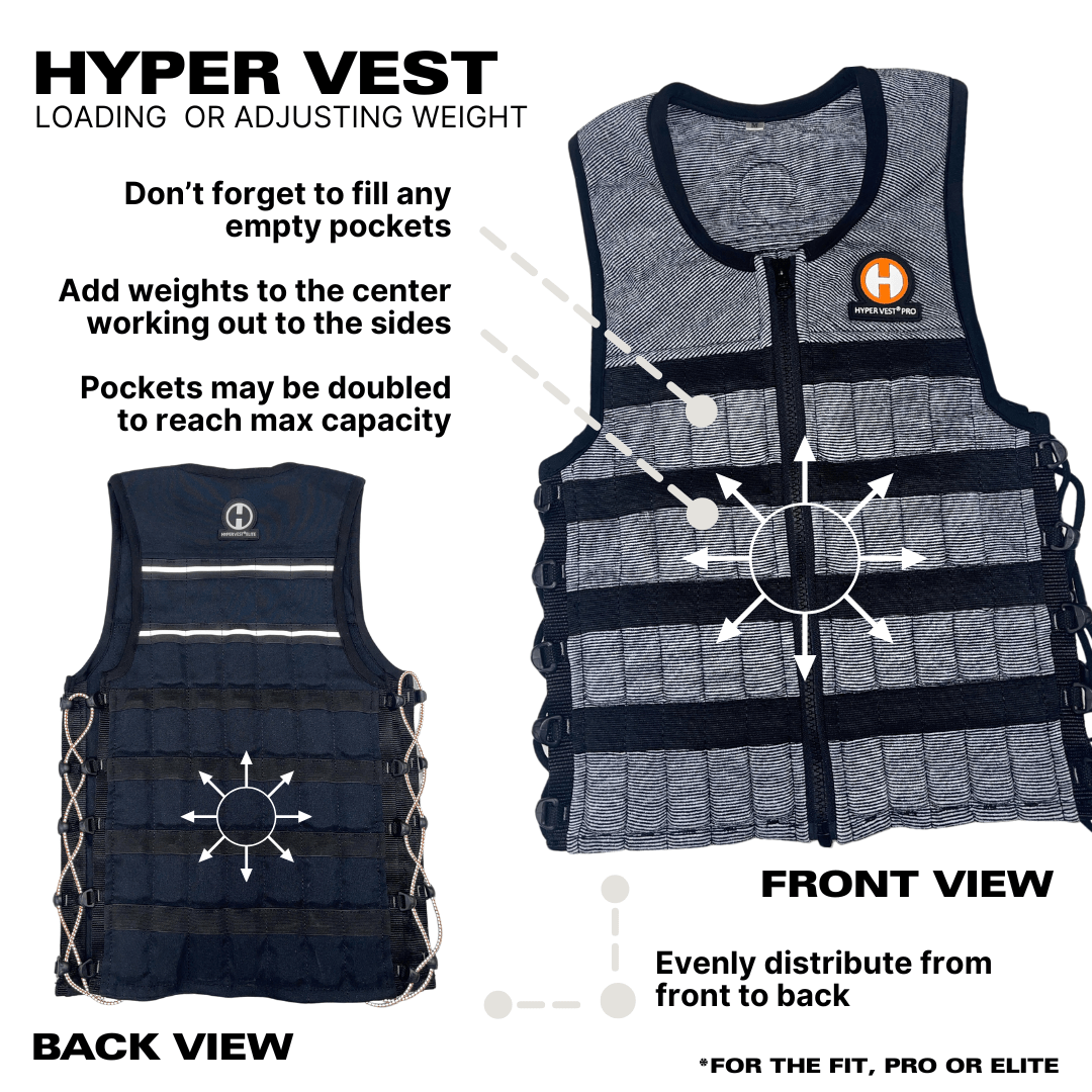 Hyperwear Hyper Vest ELITE Adjustable Weighted Vest