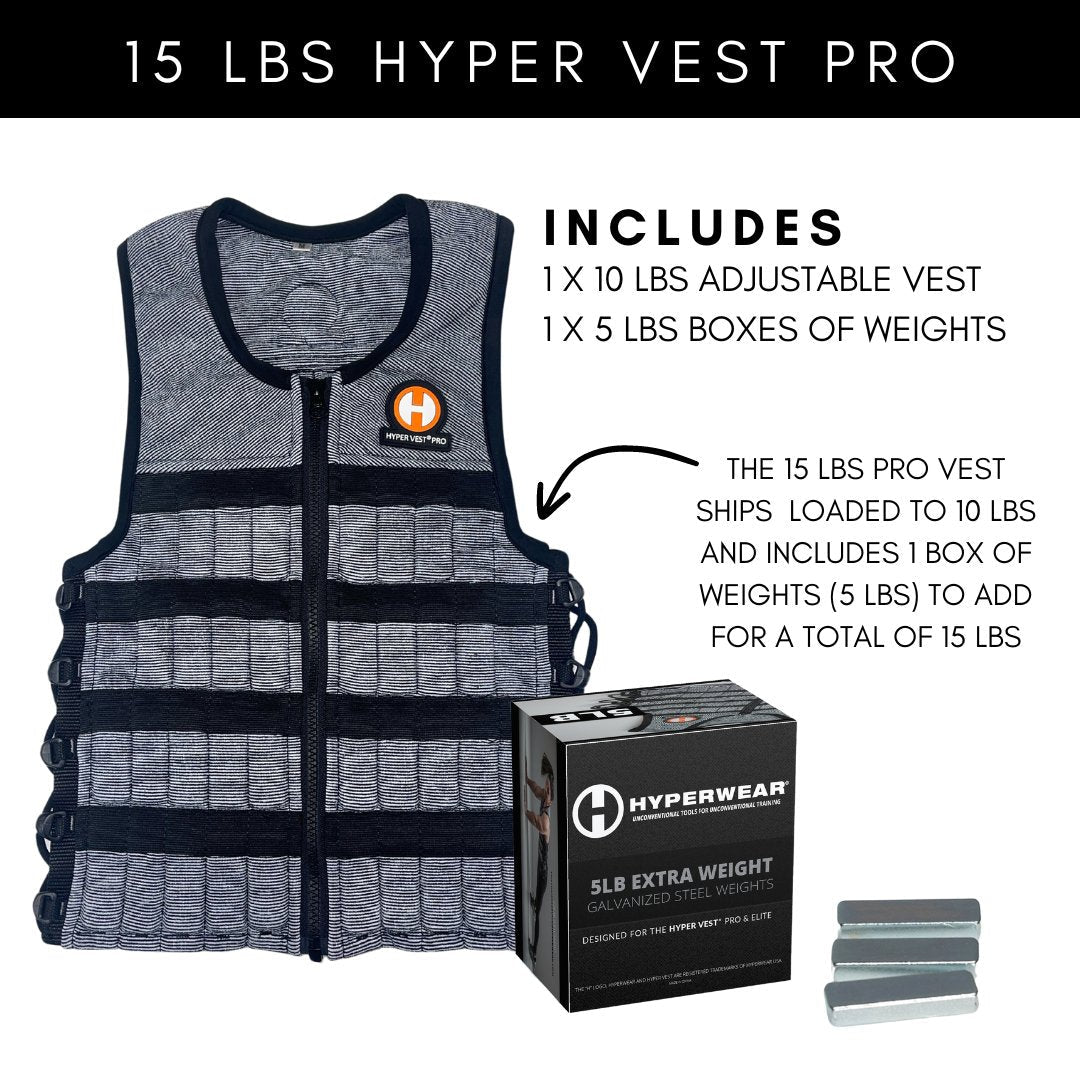 Hyperwear Hyper Vest PRO Adjustable Weighted Vest