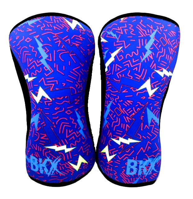 Bear KompleX Knee Sleeves - Lightning with REVERSIBLE Blue by Bear KompleX