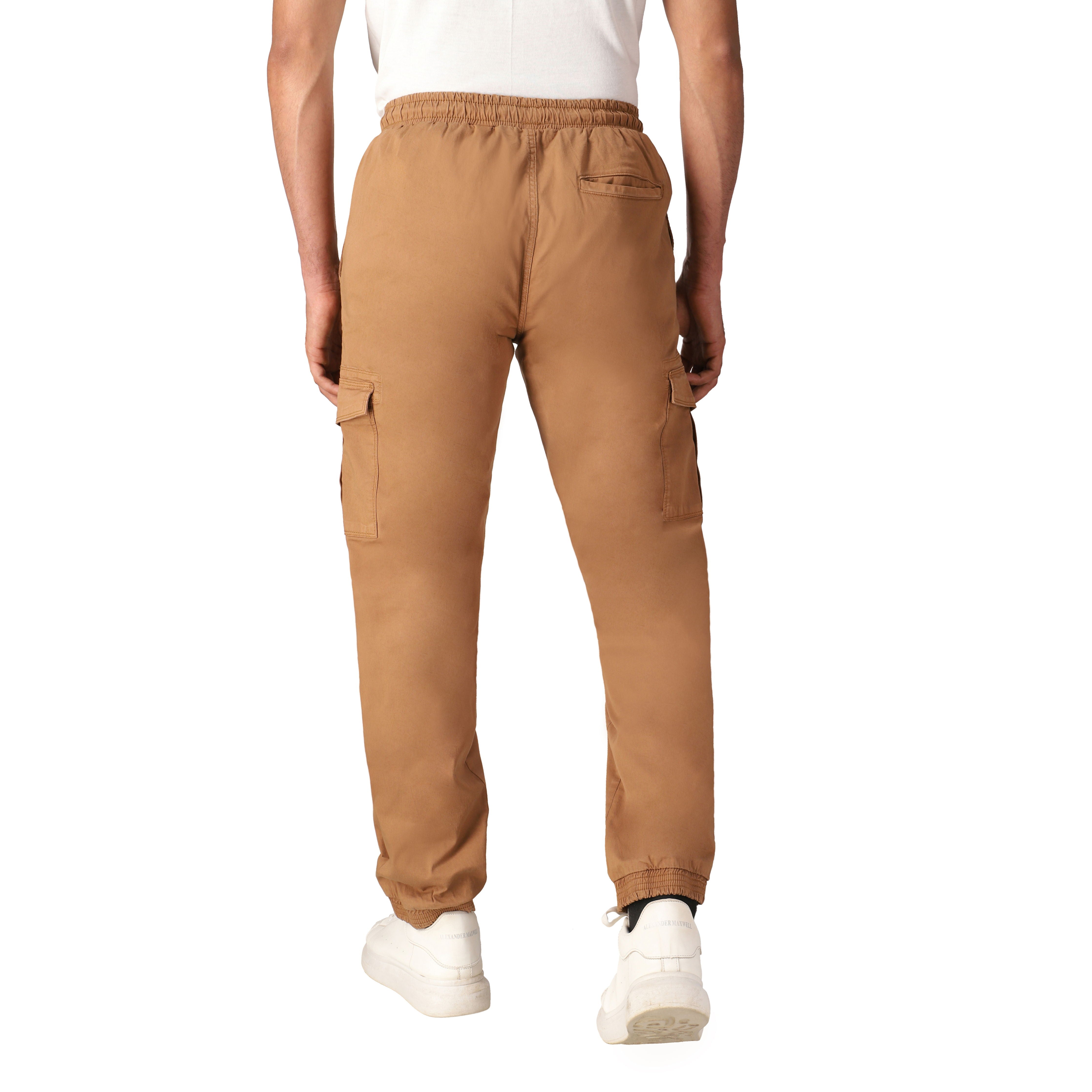 White Duck Cargo Stretch Jogger Pants