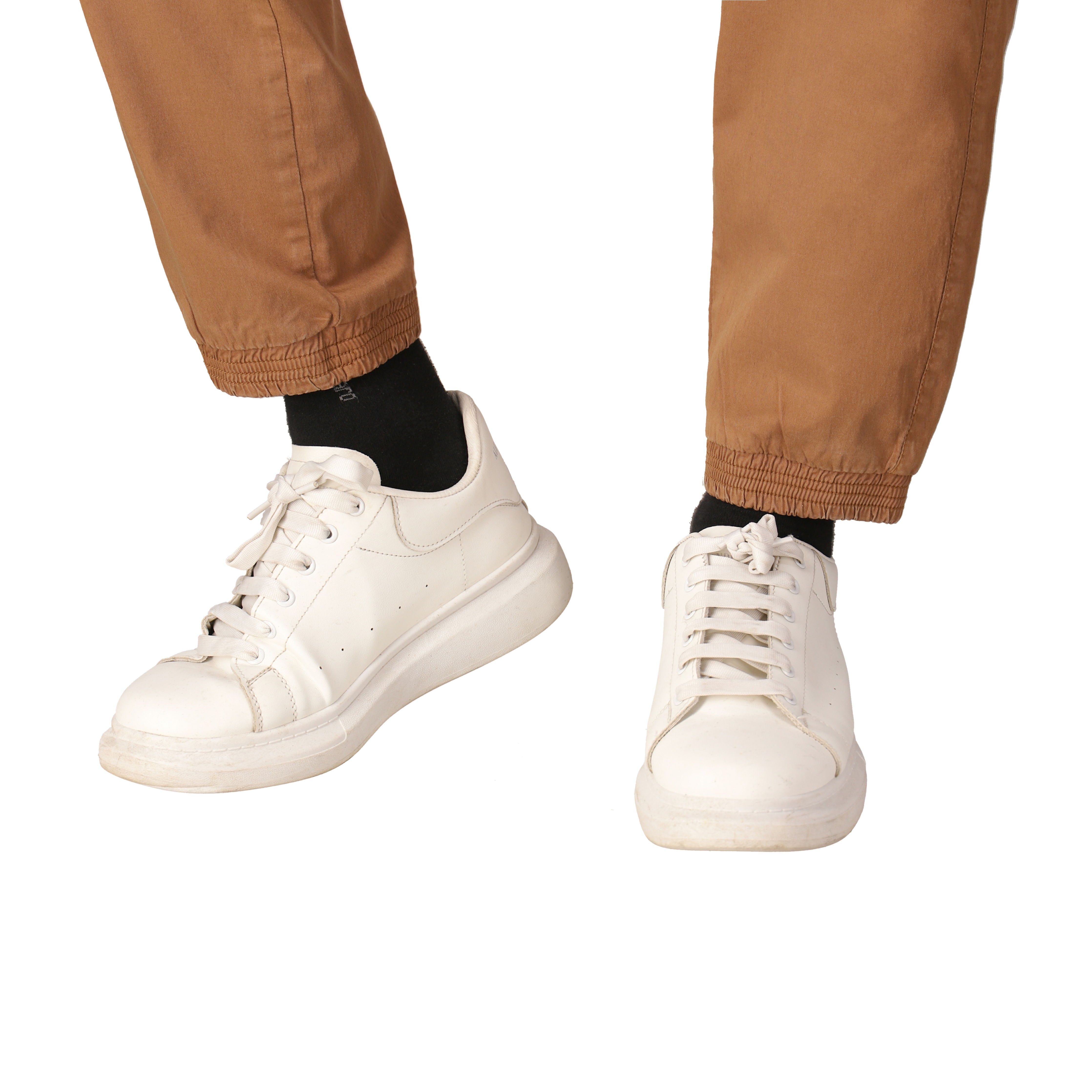 White Duck Cargo Stretch Jogger Pants