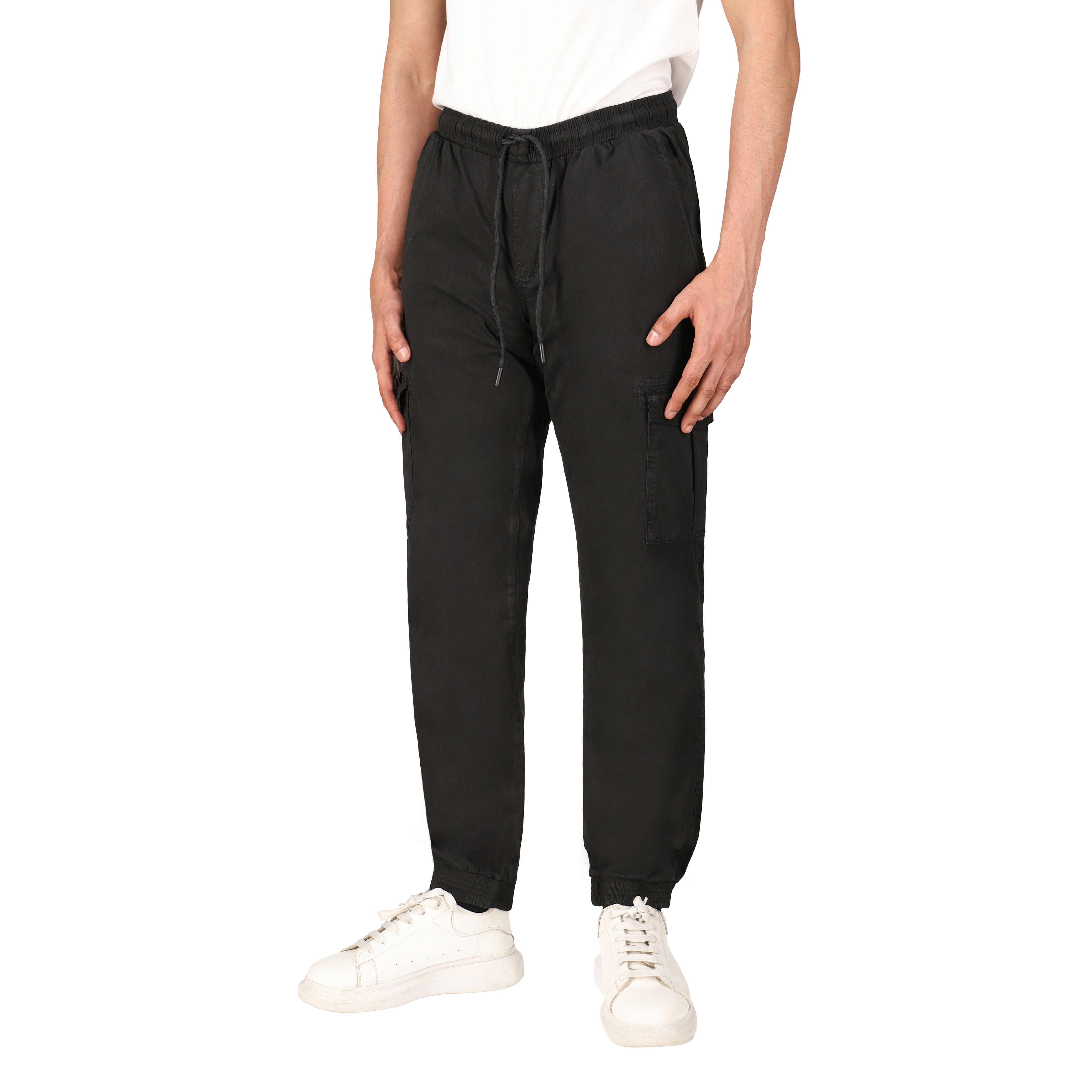 White Duck Cargo Stretch Jogger Pants