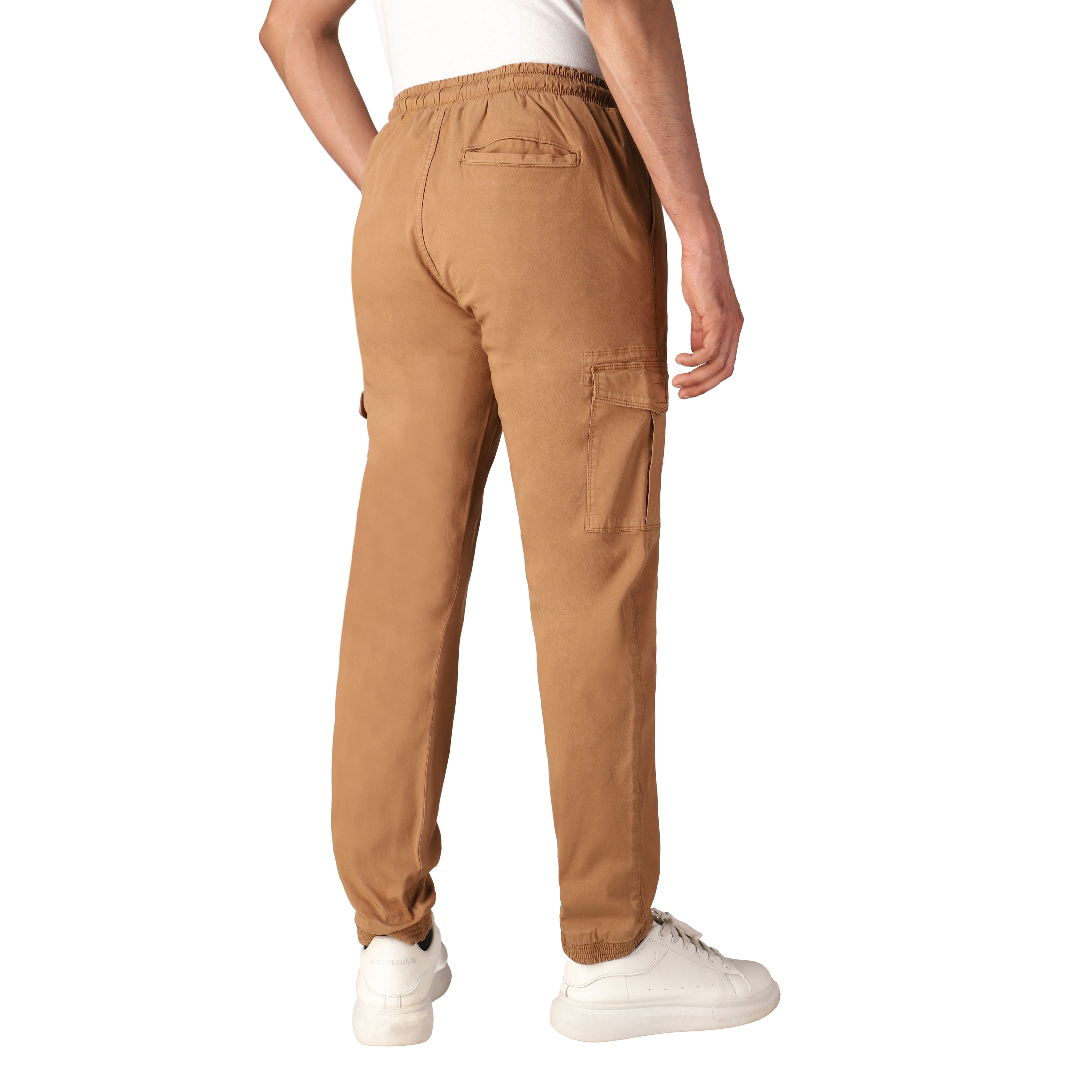 White Duck Cargo Stretch Jogger Pants