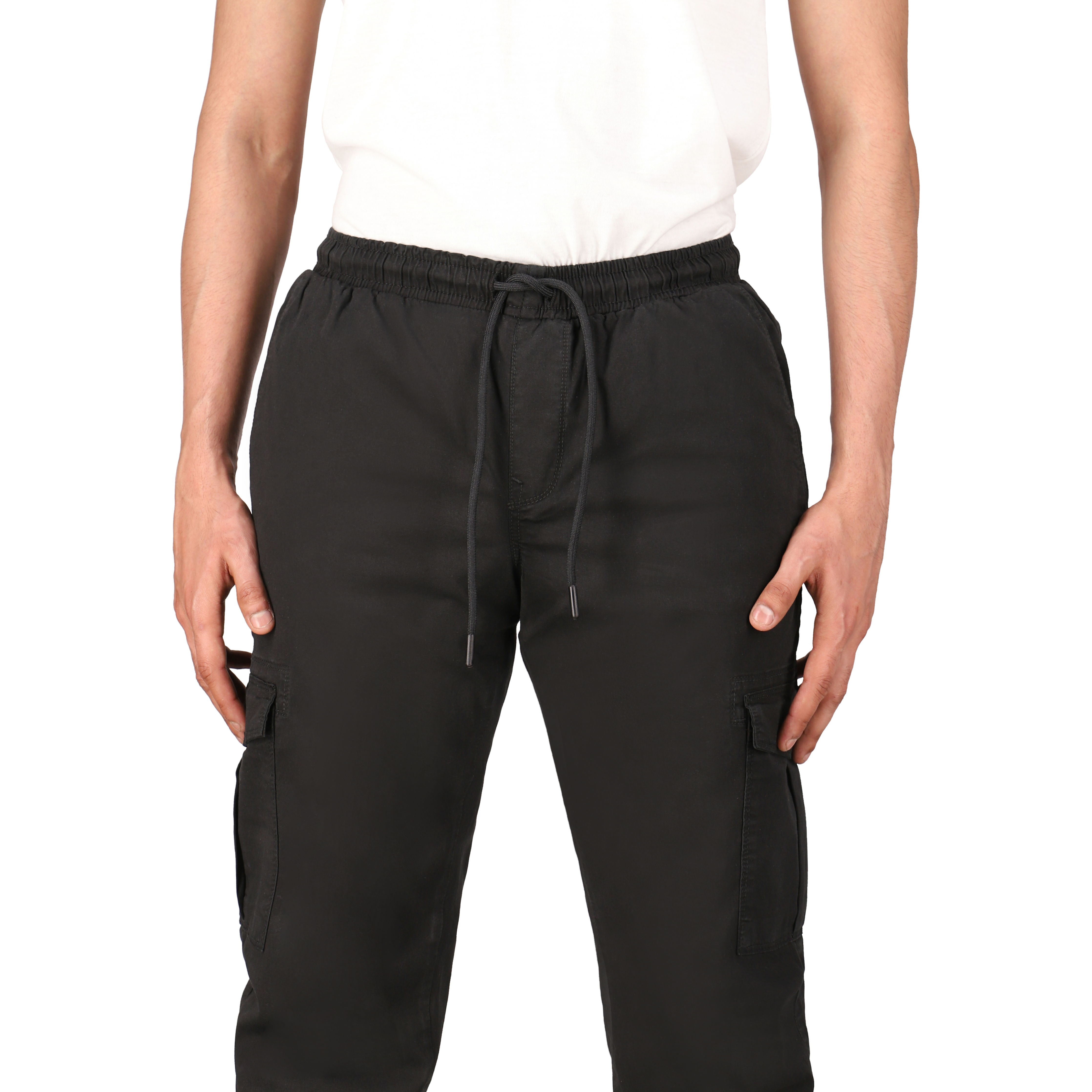 White Duck Cargo Stretch Jogger Pants