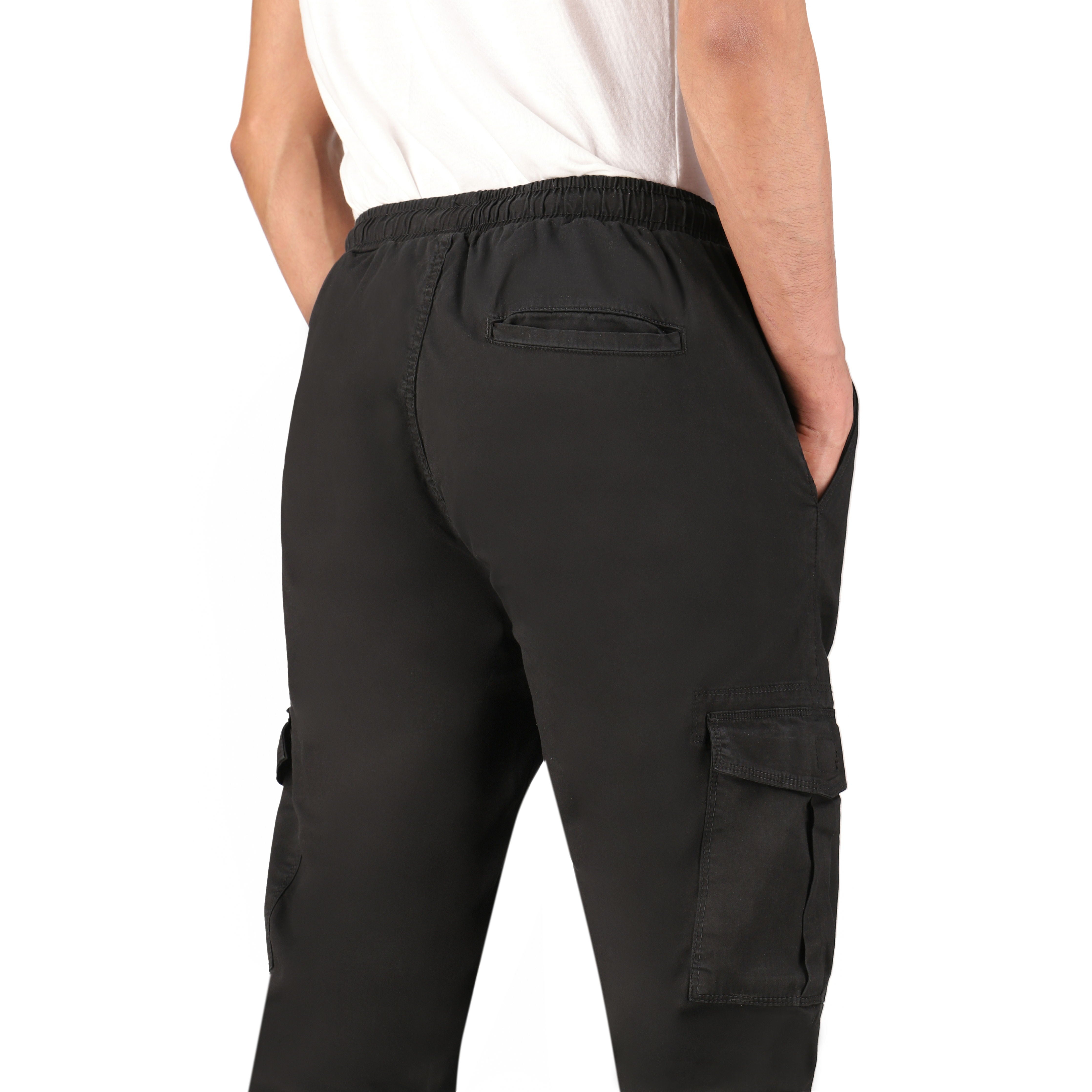 White Duck Cargo Stretch Jogger Pants