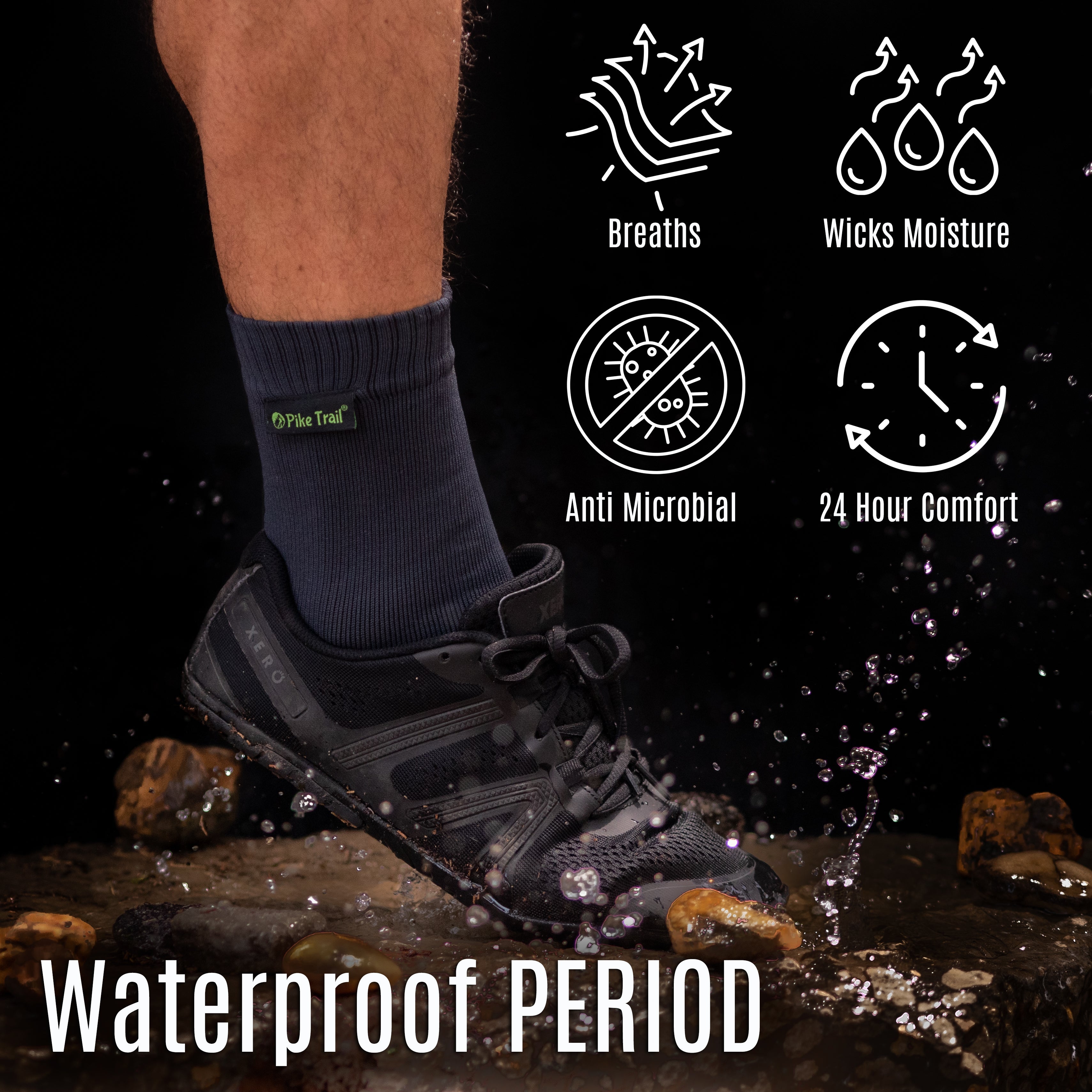 Pike Trail Waterproof Breathable Socks by Pike Trail