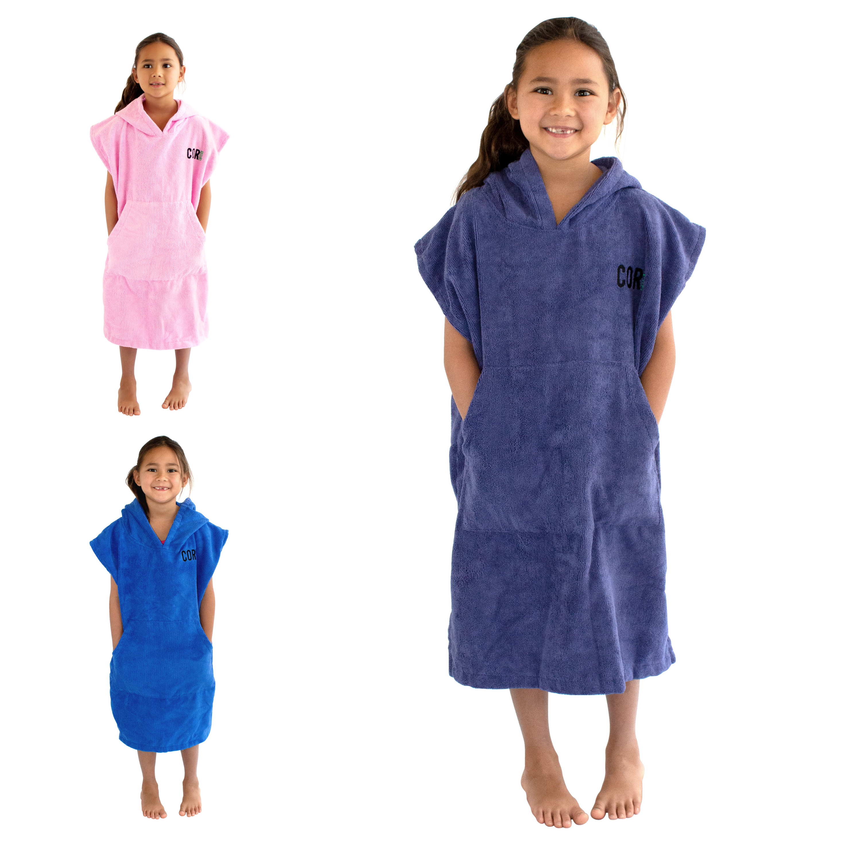 COR Surf Kids Changing Towel Poncho - Solid Colors — view 17