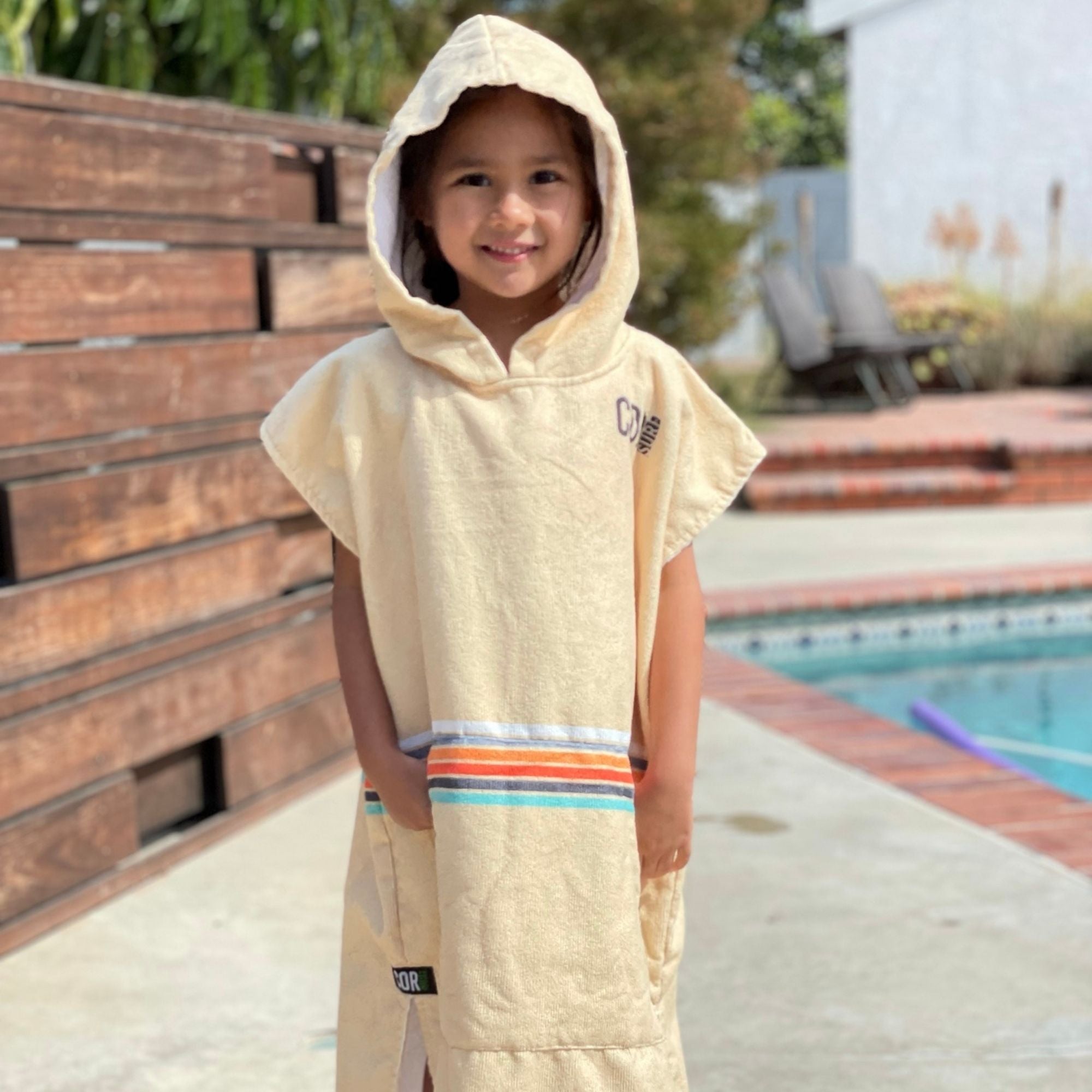 COR Surf Retro Sand Changing Towel Poncho - Kids (Small) — view 2