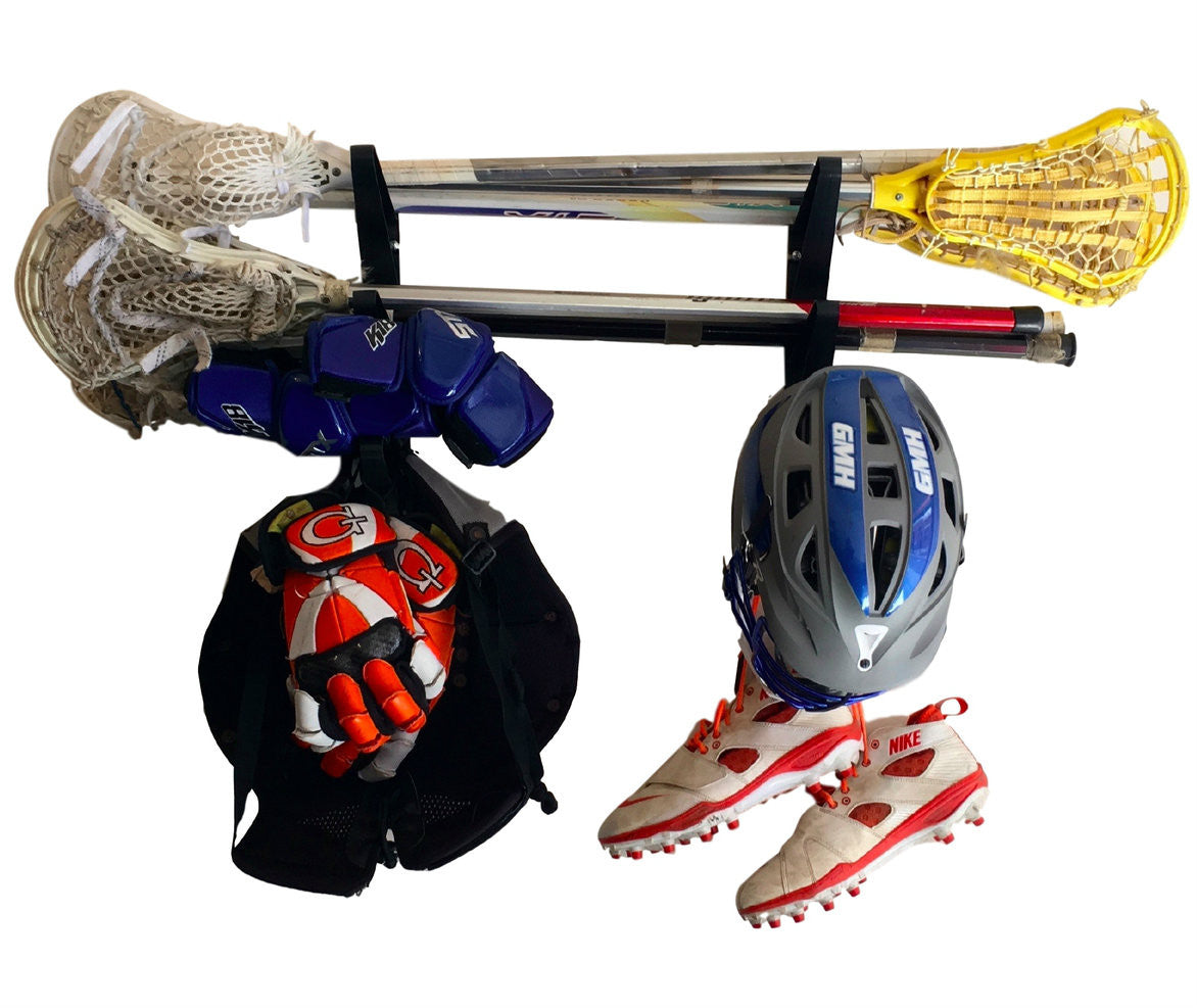 Trifecta Lacrosse Stick Storage Rack | 3 Levels - product view 3