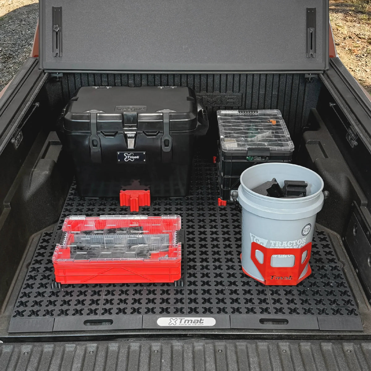 Tmat 80 x 50 in Truck Bed Organizer Kit – 6 ft 6 in–6 ft 9 in Beds