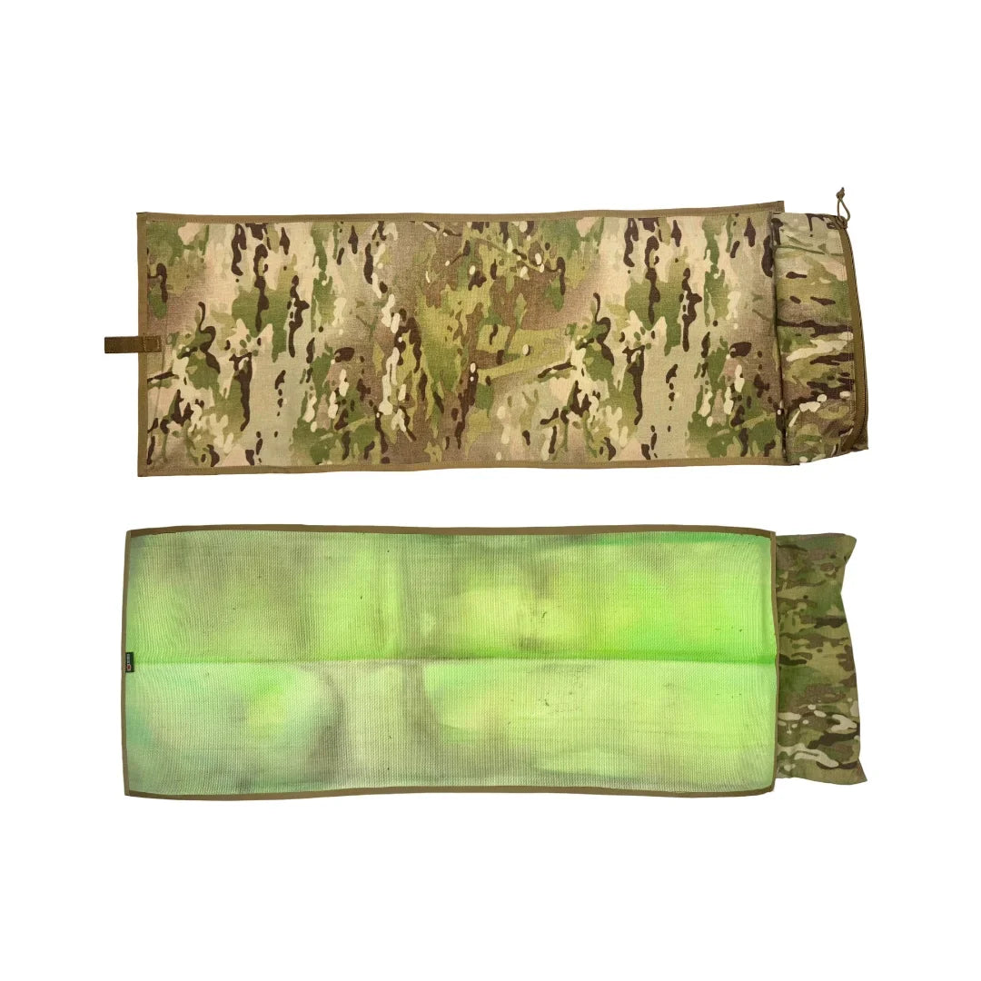 Recycled Firefighter Long Rifle Mat - Firehose Edition — product view 2