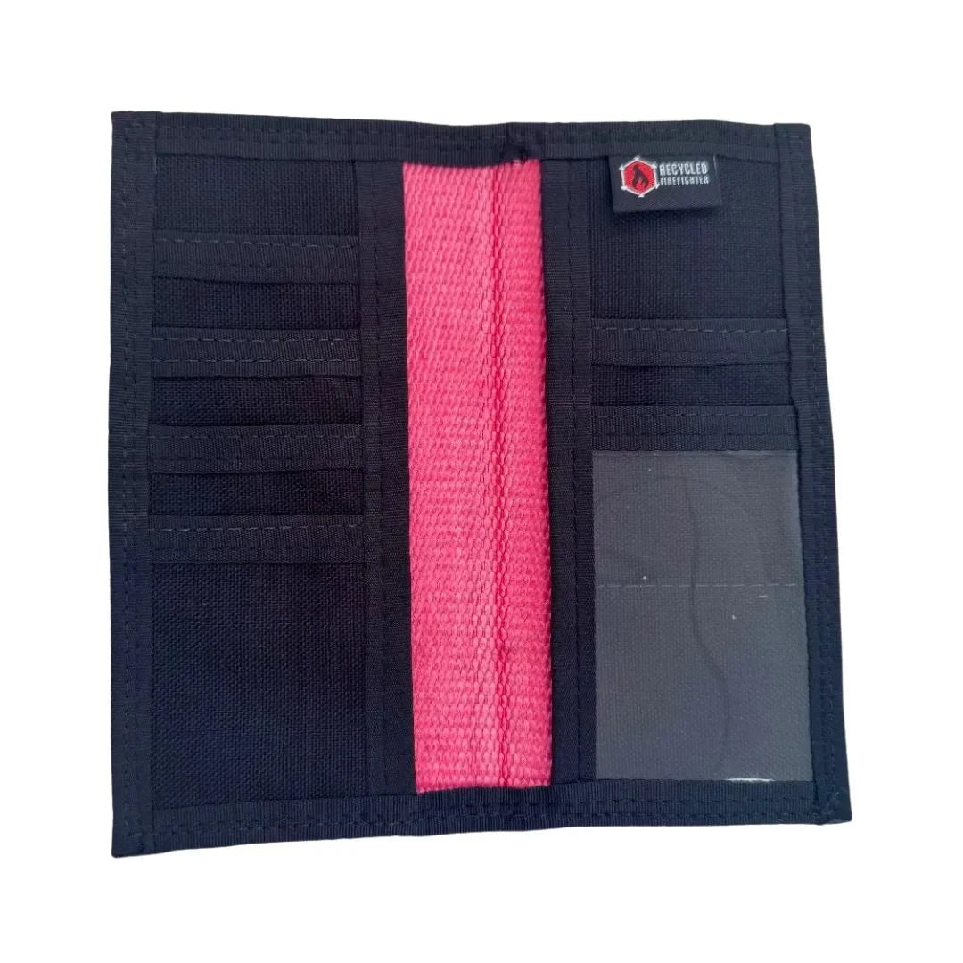 Recycled Firefighter Long Wallet (No-Snap - with chain grommet) — product view 5
