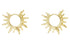 Amanda Blu Gold Sun Burst Hoop Earrings — Gold