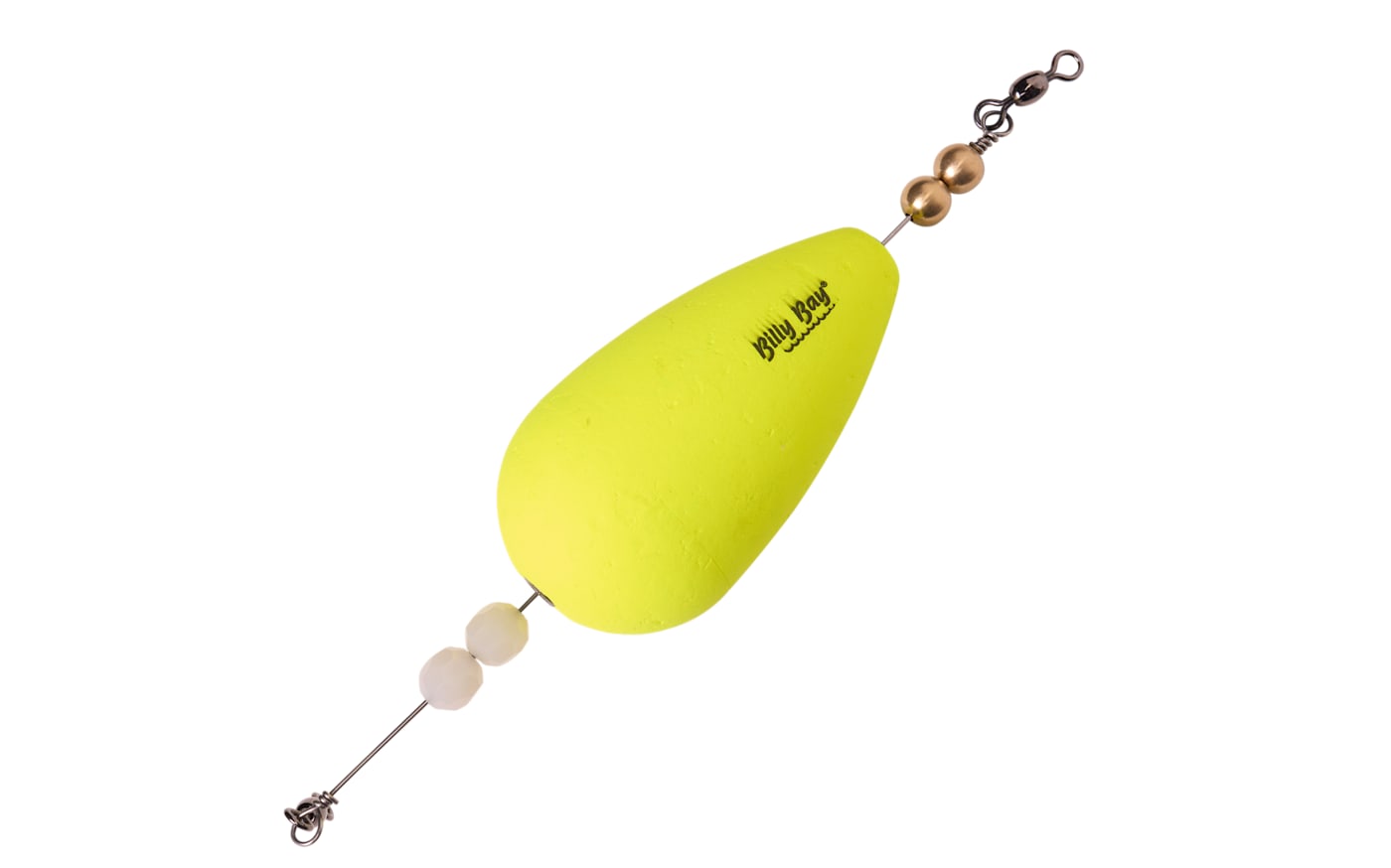 Billy Bay Magnum Weighted Brass Click Clackers Pear — Yellow / 4 in Pear / 1 pack