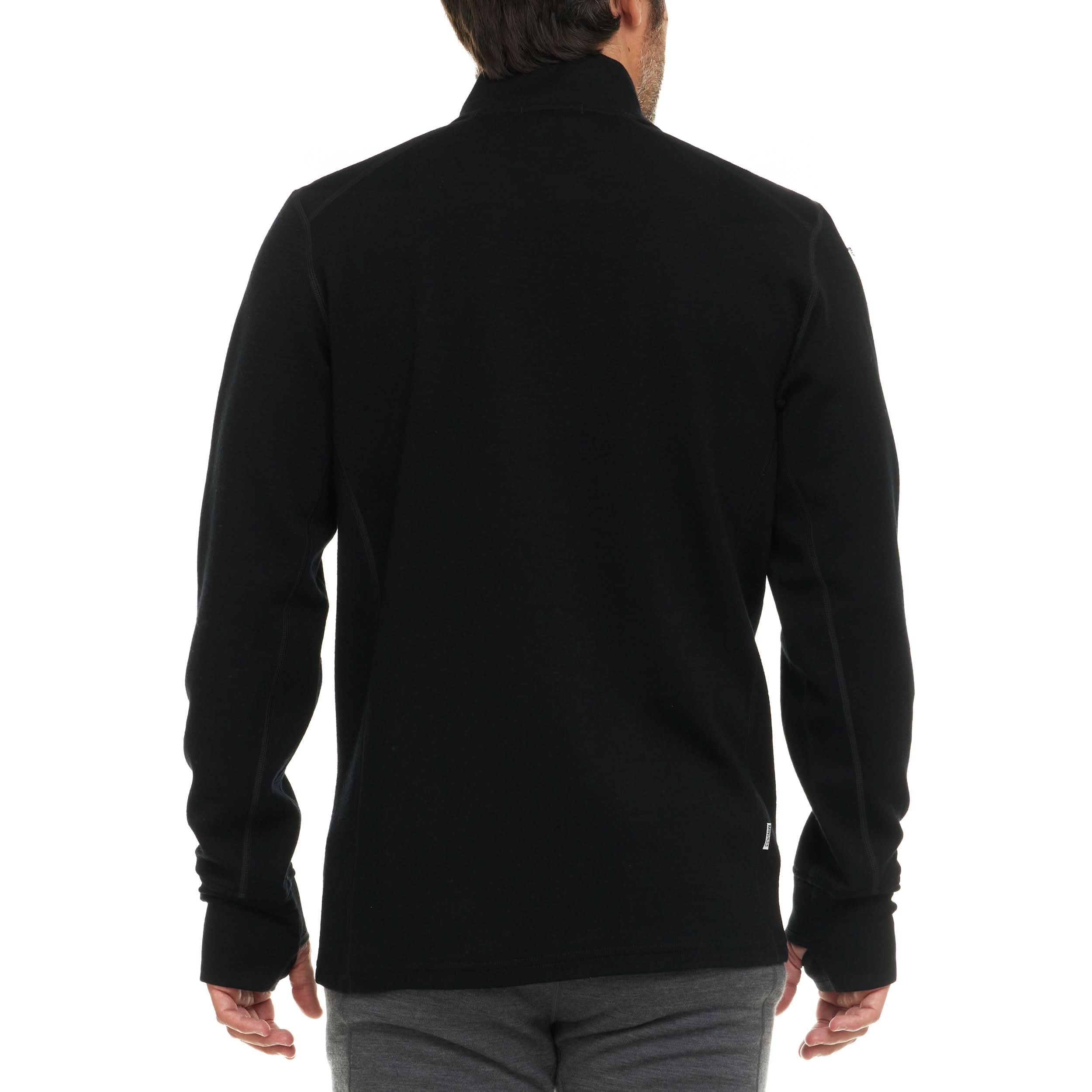 Expedition - Men's Wool Full Zip Wilderness - Minus33 Merino Wool Clothing, back view