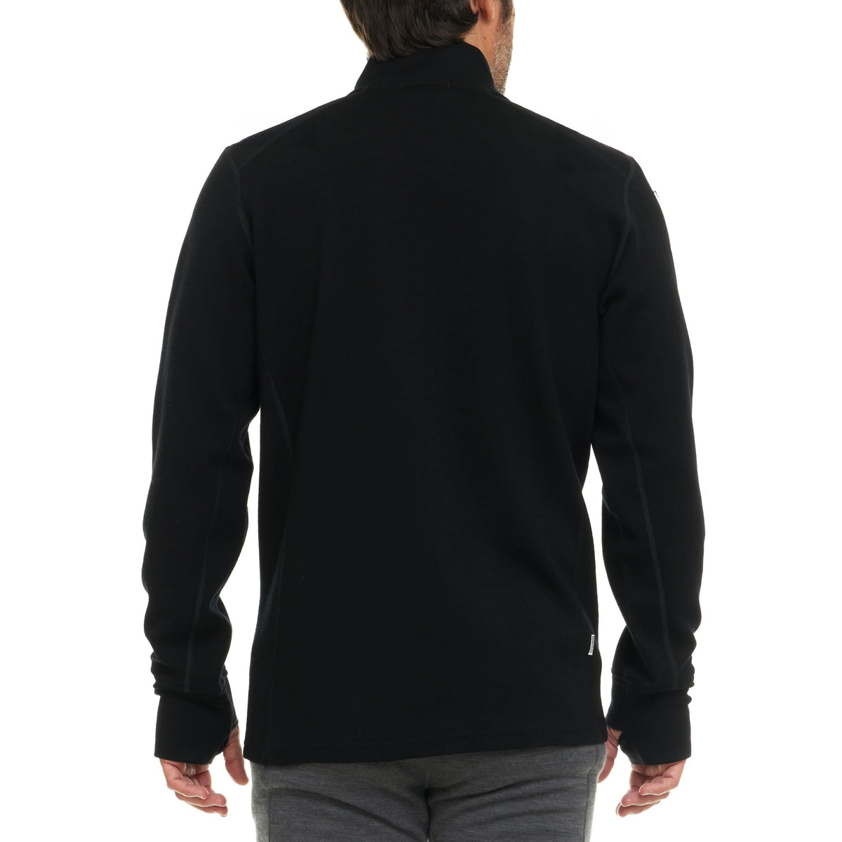 Expedition - Men's Wool Full Zip Wilderness - Minus33 Merino Wool Clothing, back view