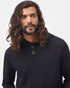 Tentree Men's Treefleece 1/4 Button Hoodie - Meteorite Black