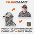 QuikCamo 3D Leafy Ball Cap with Front Face Mask – product view 10