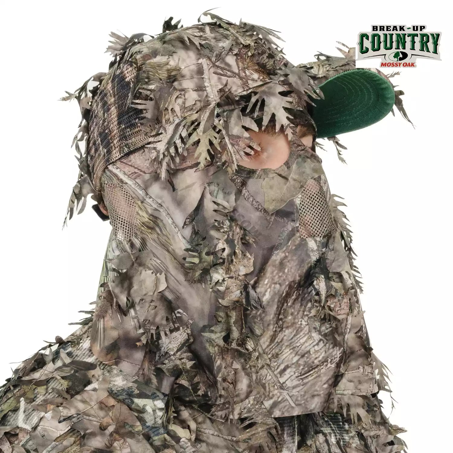 QuikCamo 3D Leafy Ball Cap with Front Face Mask – product view 39