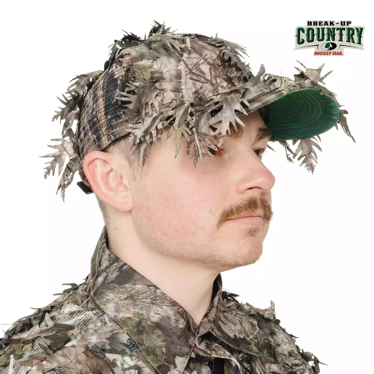 QuikCamo 3D Leafy Ball Cap with Front Face Mask – product view 38