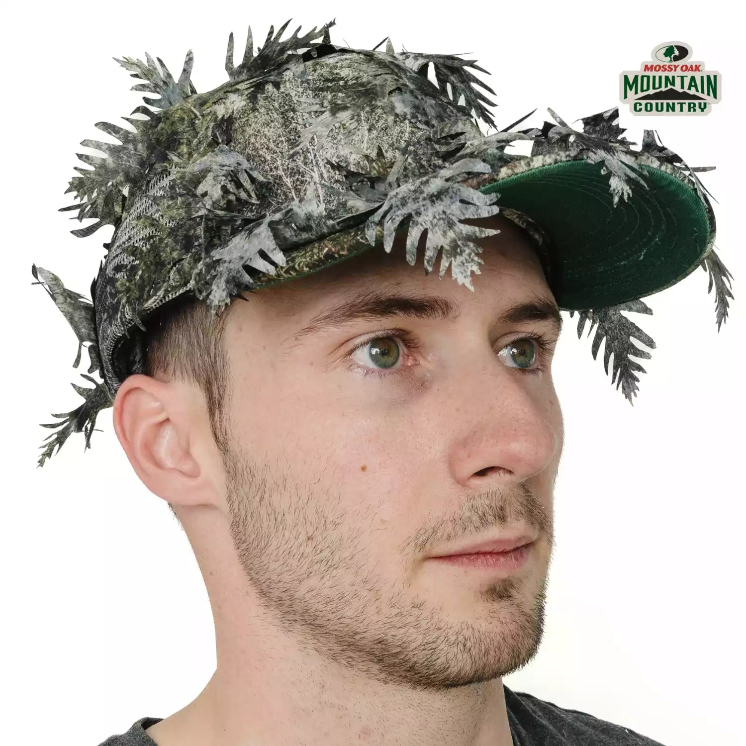 QuikCamo 3D Leafy Ball Cap with Front Face Mask – product view 41