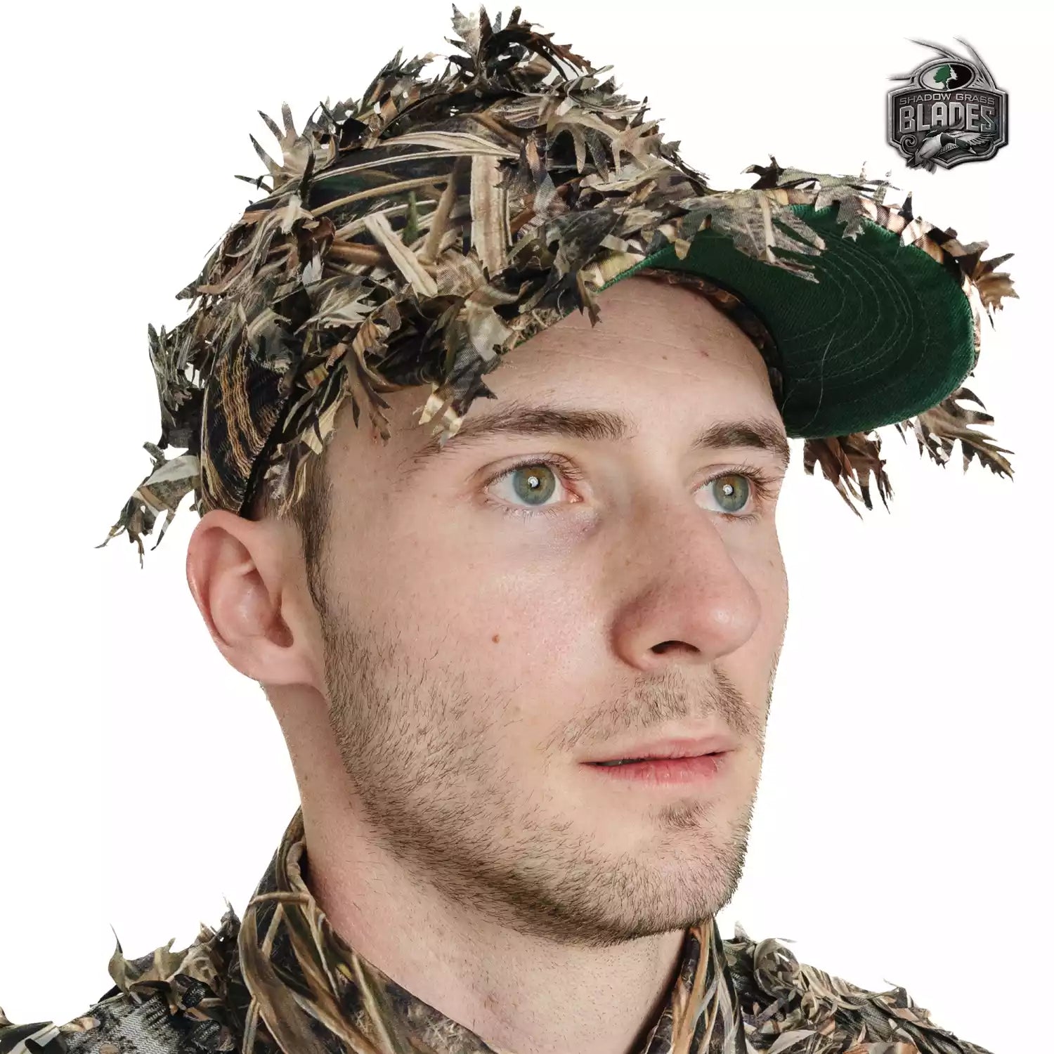 QuikCamo 3D Leafy Ball Cap with Front Face Mask – product view 36