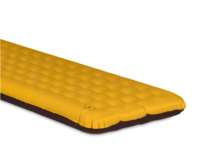 Manufacturer workbook detail of the 2027 Tensor Trail pad’s surface and edge; the image shows a portion of the pad