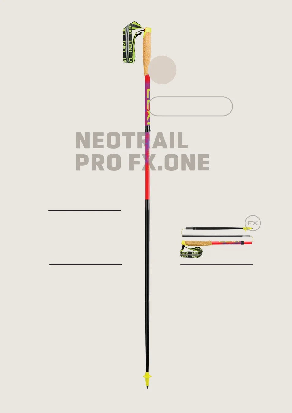 LEKI Neotrail Pro FX.One 65725881 shown assembled and folded in the Summer 2027 catalog