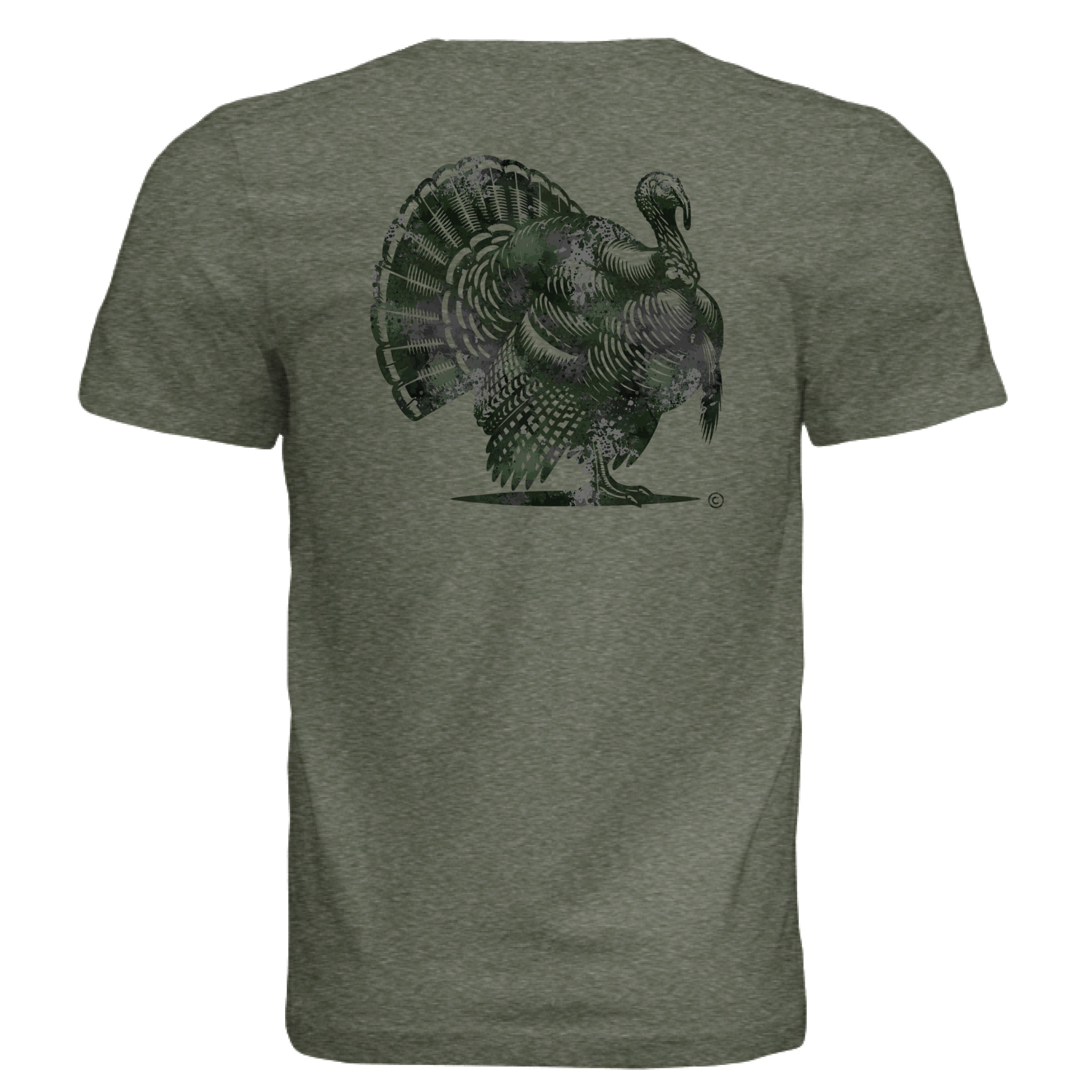 Spur-Ma-Gettin Verdant Splash Burst Camo Turkey T-Shirt – product image 9